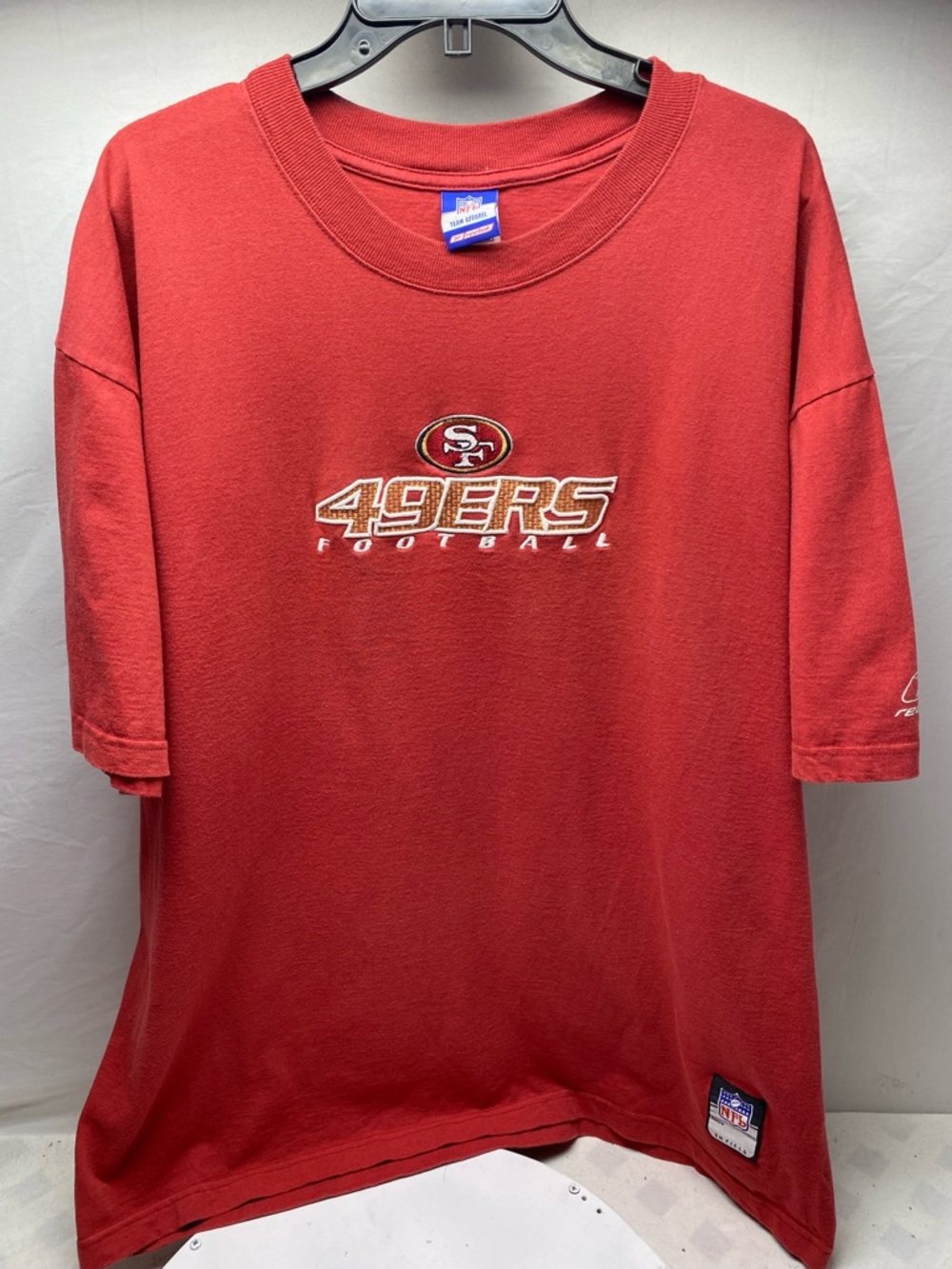 San Francisco 49ers [VINTAGE] T-Shirt XL NFL Reebok Team Apparel On Field Patch